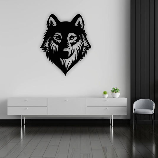 Cuadro cabeza de lobo