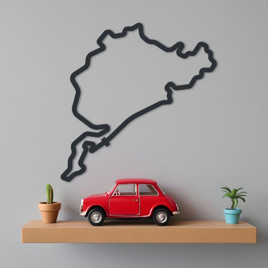 Circuito F1 Gran Premio de Alemania en madera para colgar en la pared