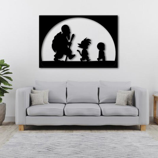 Cuadro Goku, Roshi & Krillin dragon ball