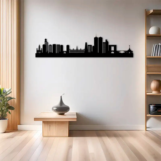 Skyline Caracas en madera