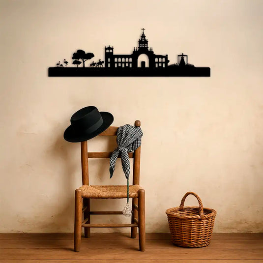 Skyline para colgar en la pared de la ermita del Rocío en Almonte, Huelva.