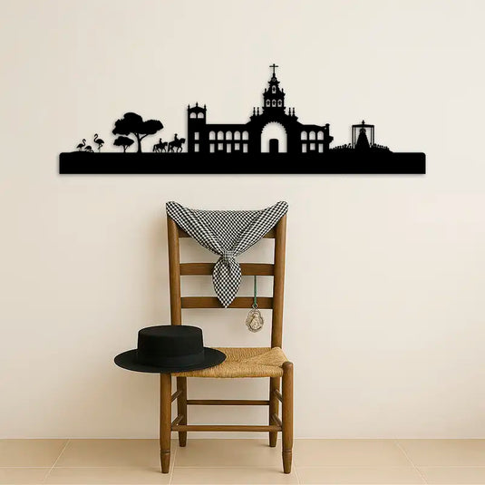 Skyline para colgar en la pared de la ermita del Rocío en Almonte, Huelva.