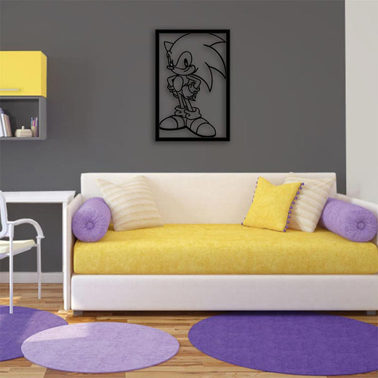 Cuadro de Sonic fácil de colgar