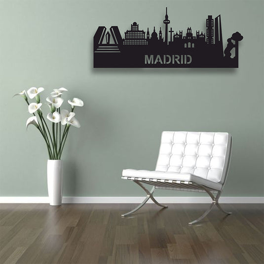 Cuadro Ciudad metal Madrid - Ideal Para Decorar