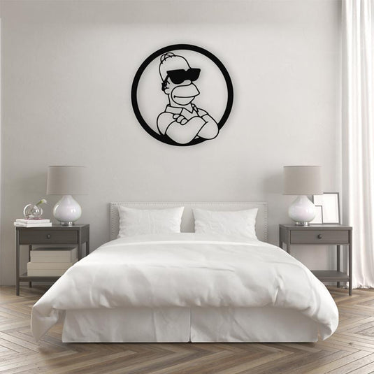 Decorar habitacion con cuadro de Homer Simpson