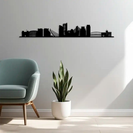 Skyline Valencia en madera