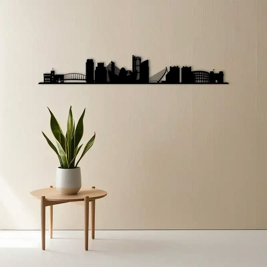 Skyline Valencia en madera