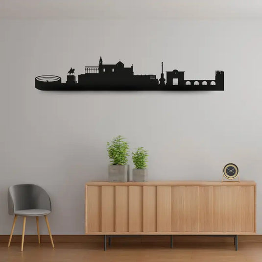 Skyline de Córdoba colgado en la pared de una habitación | Ideal Para Decorar