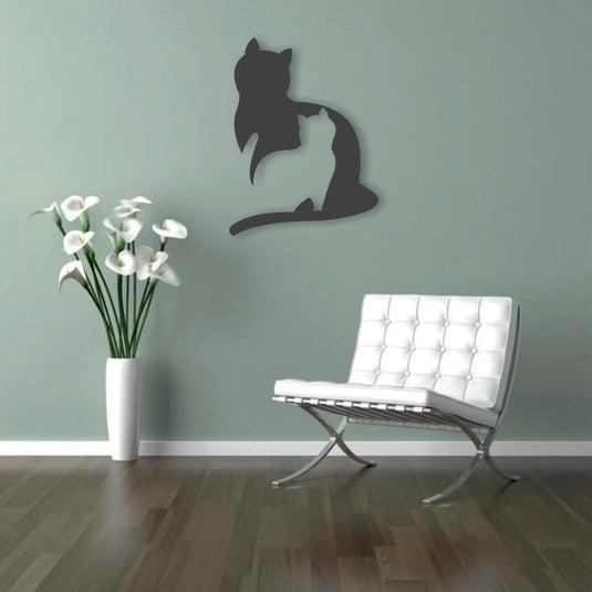 Cuadro silueta de gatitos | Ideal Para Decorar