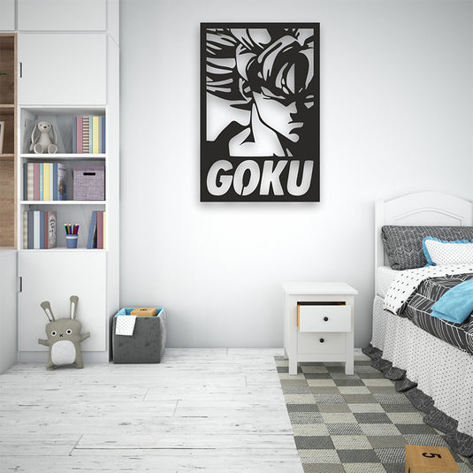 Cuadro decorativo de metal Goku - Ideal Para Decorar