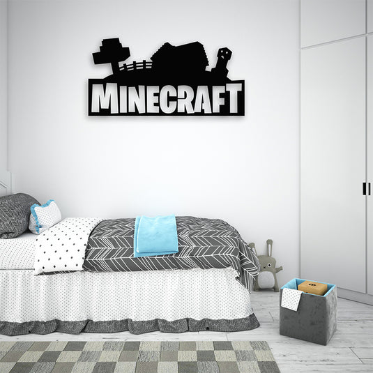 Cuadro de metal pared Minecraft - Ideal Para Decorar