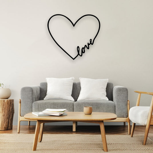 Cuadro de pared corazón love - Ideal Para Decorar