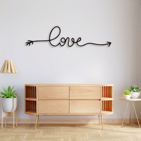 Cuadro pared metal flecha love - Ideal Para Decorar