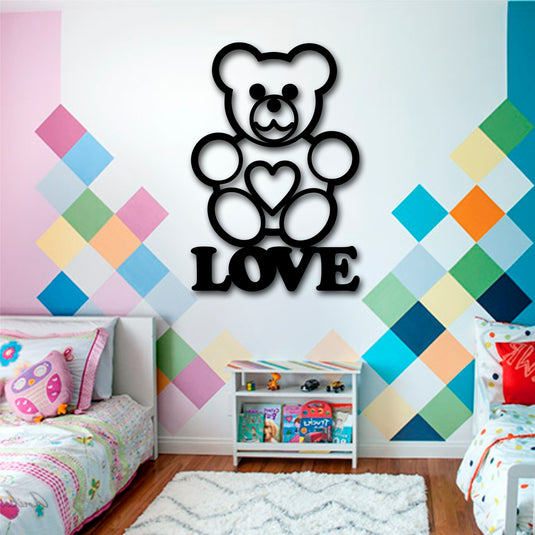 Cuadro Oso Love - Ideal para tu dormitorio de niños